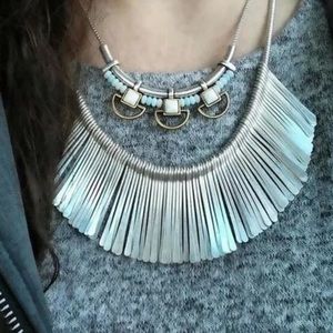 Stella & Dot Essential Fringe Necklace - Silver